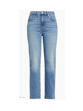 FRAME le sleek straight leg jeans blue denim pants whimsy 25 capsule preppy